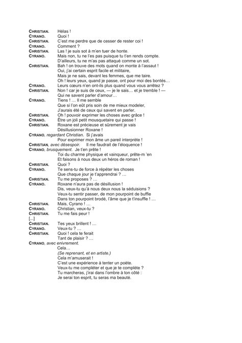 Texte Cyrano de Bergerac acte II scène 10 Edmond Rostand 1897