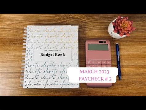 March Paycheck Low Income Budget Youtube