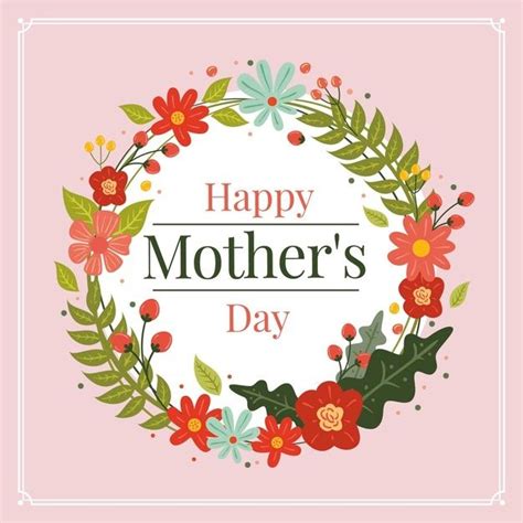 Free Vector Floral Mother S Day Illustration Ilustraciones Florales