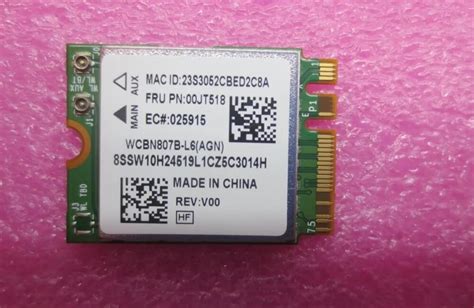 Lenovo Thinkpad T X T S Wireless Card For Broadcom Bcm Zae