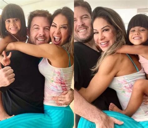 Maíra Cardi posta 1ª foto em família Thiago Nigro e a filha Sophia