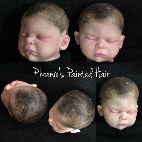 Realistic Hair Painting Service For Rebornooak Dolls By Amanda Hannon