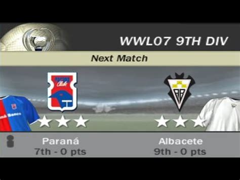 Fifa Wwl Th Division Week Match Paran Vs Albacete Ai