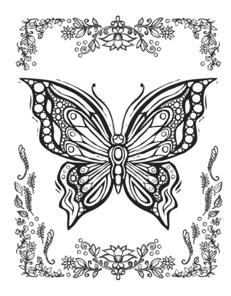 Top 12 Intricate Butterfly Coloring Pages Coloring Pages