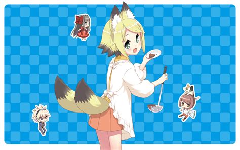 X Resolution Two Tailed Female Character Mondaiji Tachi Ga