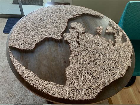 globe world string art etsy