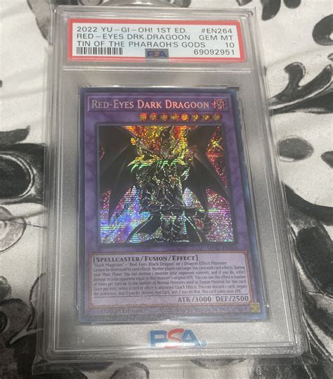 Yugioh Red Eyes Dark Dragoon Mp22 En264 1st Edition Psa 10 💎 Ebay