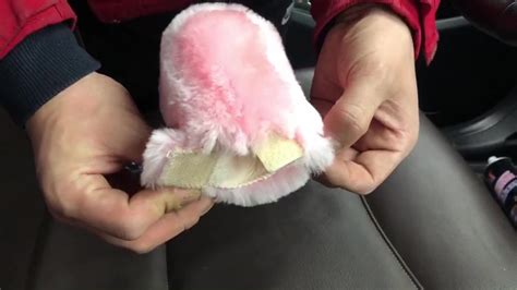 Real Plush Fur Wool Dildo Car Gearshift Level Selector Stick Knob Handball Cover For Auto