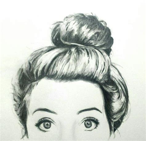 Messy Bun Drawing At Explore Collection Of Messy