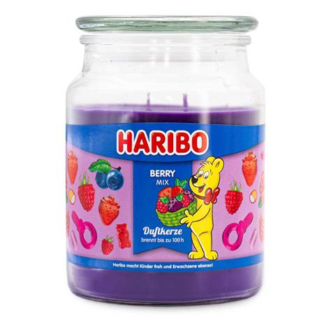 Haribo Berry Mix Duftkerze Im Glas Gro Docht Kerze