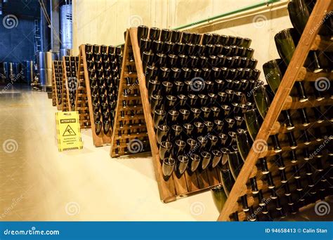 Traditional Method Of Making Sparkling Wine Stock Image Image Of