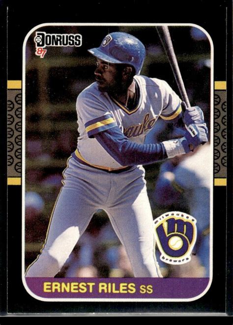 1987 Donruss 151 Ernest Riles Milwaukee Brewers EBay