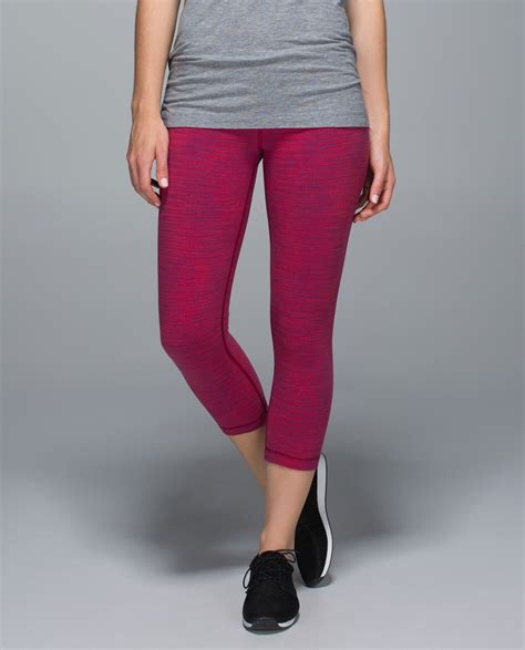 Lululemon Wunder Under Crop II Diamond Jacquard Space Dye Bumble