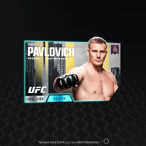 Sergei Pavlovich Ufc Set Elite Nft For Sale