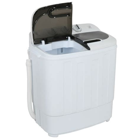 Zeny Mini Twin Tub Portable Compact Washing Machine Washer Spin Dry Cycle 13lbs Capacity