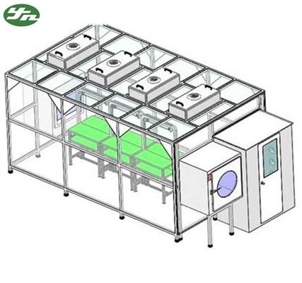 Stainless Steel 304 Class 100000 FFU Clean Room With Air Shower