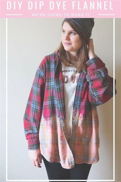 Dip Dye Flannel A Diy You Can Wear Welcome My Blog Diy Shirt Tie