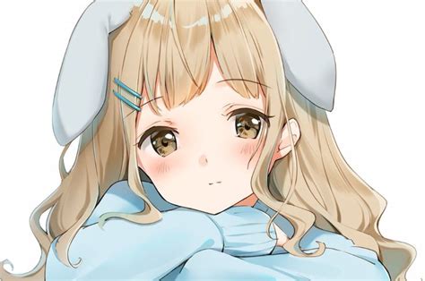 Anime Girl With Long Blonde Hair