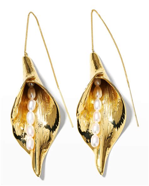 Cult Gaia Calla Drop Earrings Neiman Marcus