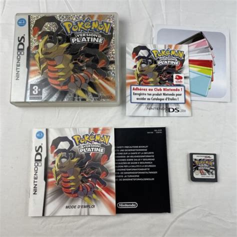 Pokemon Platinum Platine Nintendo DS Authentic French Complete In Box