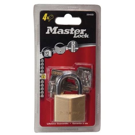 MASTER LOCK Cadenas Laiton 40 Mm Anse Acier 22 Mm