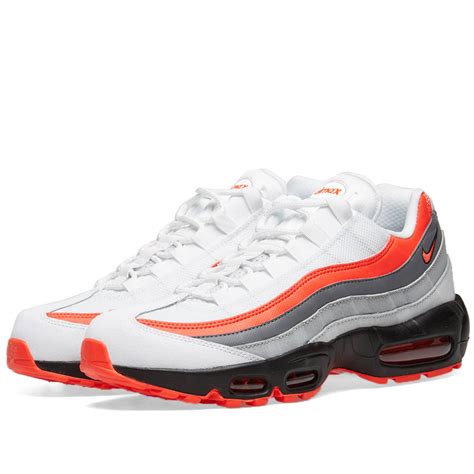 Nike Air Max 95 Essential White Crimson Black And Grey End Us