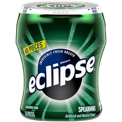 Eclipse Spearmint Sugarfree Gum, 60 ct bottle - Shop Gum & Mints at H-E-B