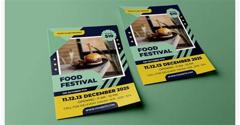 Food Festival Event - Poster Template, Graphic Templates - Envato Elements