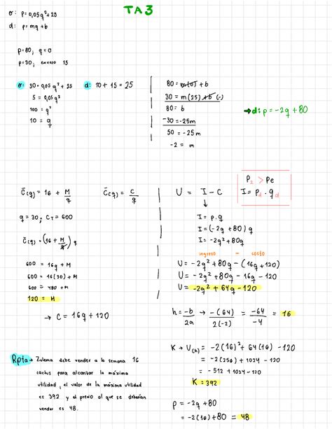 TA3 fundamentos para el cálculo 0 p TA 3 0 05q 25 d p mq b p