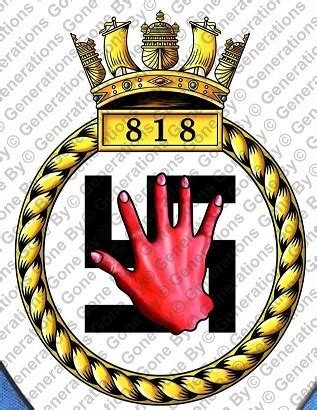 Coat Of Arms Crest Of No 818 Squadron FAA