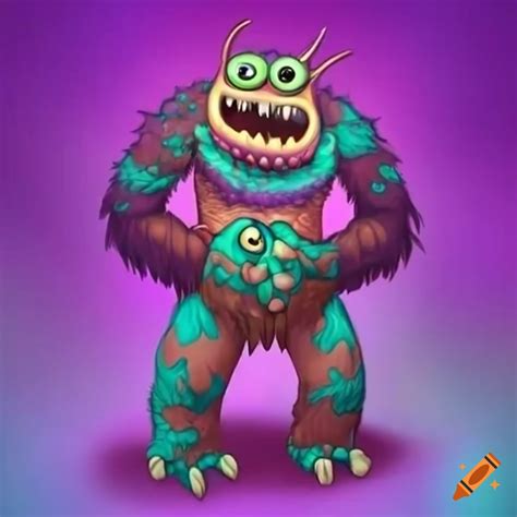 Cold Water Monster With Unique Features From My Singing Monsters Game On Craiyon