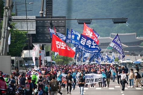 포토 노동 민생 민주 평화 파괴 윤석열 정권 퇴진 민주노총 전국동시다발 총력 투쟁 서울대회