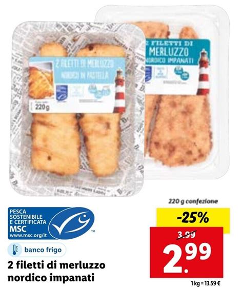 2 Filetti Di Merluzzo Nordico Impanati 220 G Offerta Di Lidl