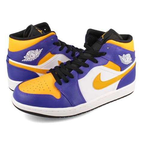 Nike Air Jordan Mid Lakers Dark Concord Taxi