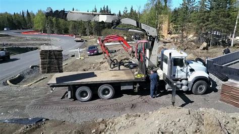 Boom Truck Loading Concrete Form Panels Youtube