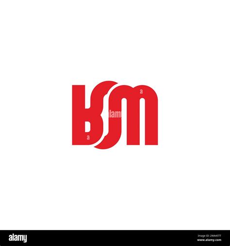 Letter Bm Linked Lowercase Rotate Logo Vector Stock Vector Image Art