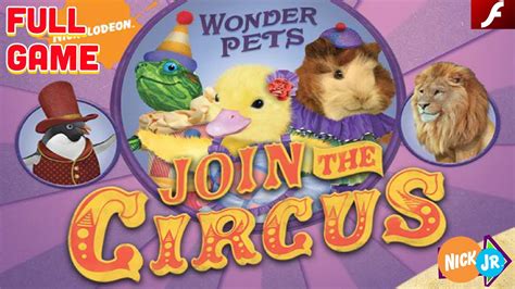 Wonder Pets™ Join The Circus Flash Nick Jr Games Youtube