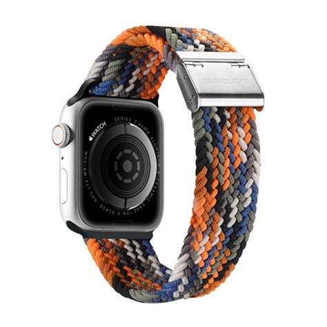 Szíj kompatibilis Apple Watch SE 44 mm Fonix Rainbow Elasztikus