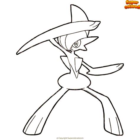 Disegno Da Colorare Pokemon Gallade