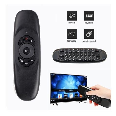 Controle Mini Teclado Mouse Wireless Em Led Cores Smart Tv Kapbom