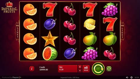 Play Imperial Fruits 100 Lines Slot Game Online Wizard Slots