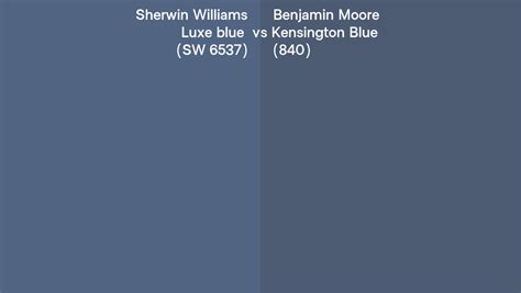 Sherwin Williams Luxe Blue Sw 6537 Vs Benjamin Moore Kensington Blue