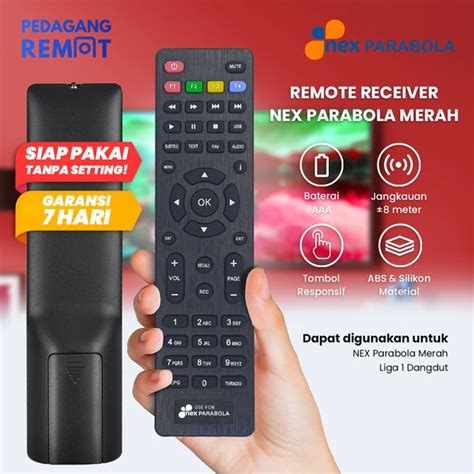 Jual Remot Remote Receiver Parabola Nex Parabola Merah Liga Dangdut