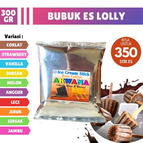 Jual Bubuk Es Loli Stik Gr Bubuk Es Lilin Wawan Formula Ice Krim