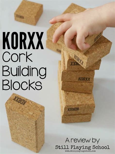 Korxx Cork Building Blocks Review And Giveaway Blocks Preschool