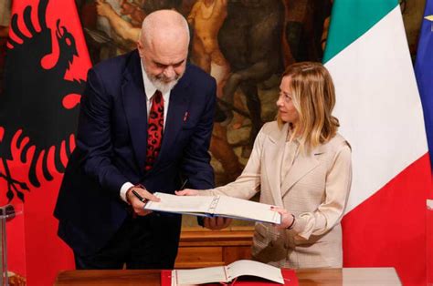 Governo Meloni Protocollo D Intesa Italia Albania Per La Gestione Dei