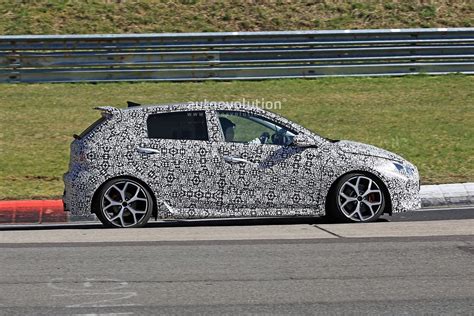 Hyundai I N Spied With Tiny Wing At The Nurburgring Autoevolution