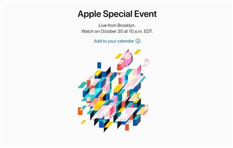 Apple Special Event Am Oktober Ist Offiziell