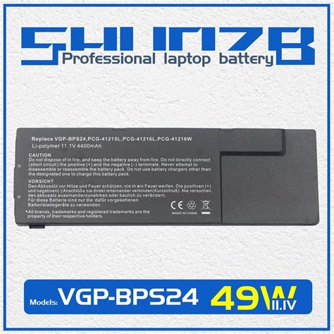 Vgp Bps Laptop Battery For Sony Vaio Sa Sb Sc Sd Se Svs A Vpcsa