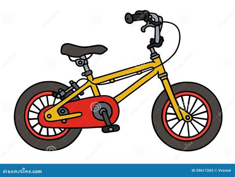 Yellow Child Bike Cartoon Vector | CartoonDealer.com #59617265